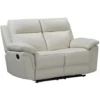 Divano Relax 2 Posti In Pelle Di Bufalo - Avorio - PAKITA