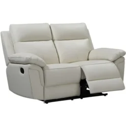 Divano Relax 2 Posti In Pelle Di Bufalo - Avorio - PAKITA -Negozio al dettaglio VIDAXL || HOMCOM || Songmics 59286802 4 1