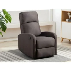 Poltrona Relax In Tessuto Marrone - ISAO 7 Poltrona Relax In Tessuto Marrone - ISAO -Negozio al dettaglio VIDAXL || HOMCOM || Songmics 59289605 3