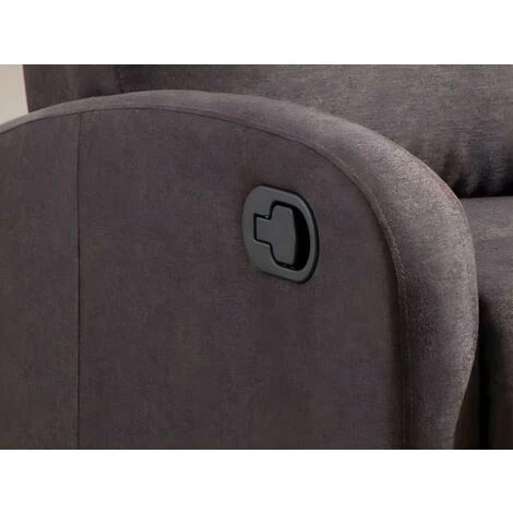 Poltrona Relax In Tessuto Marrone - ISAO 5 Poltrona Relax In Tessuto Marrone - ISAO - immagine 5