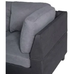 Divano Angolare SUKRI In Tessuto Con Pouf - Grigio/Antracite - Angolo A Sinistra 7 Divano Angolare SUKRI In Tessuto Con Pouf - Grigio/Antracite - Angolo A Sinistra -Negozio al dettaglio VIDAXL || HOMCOM || Songmics 59290600 3