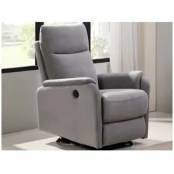 Poltrona Relax Elettrica In Tessuto Grigio Chiaro - ONESTI -Negozio al dettaglio VIDAXL || HOMCOM || Songmics 59290663 3