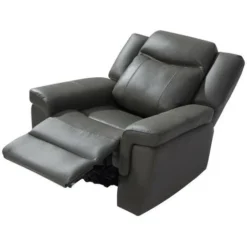 Poltrona Relax Elettrica In Pelle Tortora - KENNETH -Negozio al dettaglio VIDAXL || HOMCOM || Songmics 59291197 5