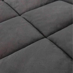 EVERGREENWEB Pouf Che Diventa Letto Singolo Con Materasso Waterfoam Alto 10 Cm - "SUITE", Salvaspazio Pieghevole Per Camera Cameretta Soggiorno Puff Poggiapiedi Ottomano, Tessuto VELLUTO Sfoderabile, Colore ANTRACITE -Negozio al dettaglio VIDAXL || HOMCOM || Songmics 59293149 5