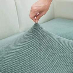 Copriseduta Divano Elasticizzato Alta Qualità Protezione Del Cuscino Sedile Del Divano Lavabile (3 Posti, Verde Turchese) -Negozio al dettaglio VIDAXL || HOMCOM || Songmics 59305408 3