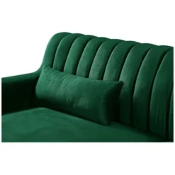 Divano Angolare In Velluto Verde Abete - Penisola A Destra - MEYREUIL -Negozio al dettaglio VIDAXL || HOMCOM || Songmics 59317806 3