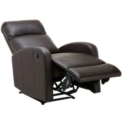 Poltrona Relax In Similpelle Marrone - ISAO -Negozio al dettaglio VIDAXL || HOMCOM || Songmics 59317902 5