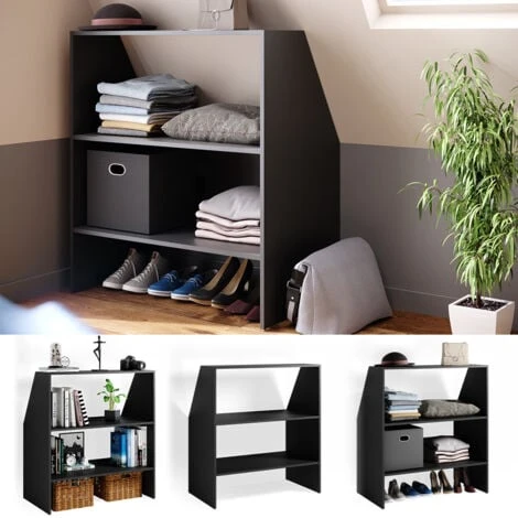 Scaffale Per Mansarda Antracite Vicco 2 Scaffale Per Mansarda Antracite Vicco - immagine 2