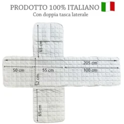 Copripoltrona Per Poltrona Reclinabile Relax Con Doppie Tasche Reticolo Rosso 5 Copripoltrona Per Poltrona Reclinabile Relax Con Doppie Tasche Reticolo Rosso -Negozio al dettaglio VIDAXL || HOMCOM || Songmics 59613628 3