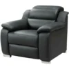 Poltrona Relax Elettrica In Pelle Nera - ARENA II