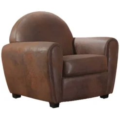 Poltrona Club In Microfibra Con Effetto Cuoio Invecchiato VICTORY II