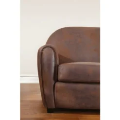 Poltrona Club In Microfibra Con Effetto Cuoio Invecchiato VICTORY II -Negozio al dettaglio VIDAXL || HOMCOM || Songmics 59824537 3