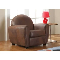 Poltrona Club In Microfibra Con Effetto Cuoio Invecchiato VICTORY II -Negozio al dettaglio VIDAXL || HOMCOM || Songmics 59824537 4