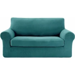 Deconovo Copridivano In Elastico Universale Con Bassetti 2 Posti - Turchese