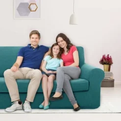 Deconovo Copridivano In Elastico Universale Con Bassetti 2 Posti - Turchese -Negozio al dettaglio VIDAXL || HOMCOM || Songmics 59937615 3