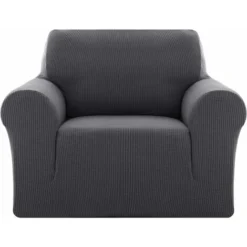 Deconovo Copridivano Elasticizzato In Velluto Per Divano Da 80 A 120cm - Grigio