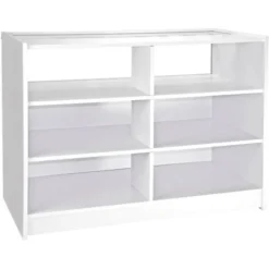 MonsterShop - Bancone B1200 Bianco Elegante Da Negozio E Reception 120cm X 60cm X 90cm -Negozio al dettaglio VIDAXL || HOMCOM || Songmics 59952600 4