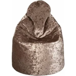 Loft 25 Pouf In Velluto Di Design Per Interni, Sedia Da Gioco Con Schienale Alto, Tartufo