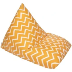 Ready Steady Bed Pouf Per Bambini, A Forma Di Piramide, Grande Pouf Da Gioco Per Bambini, Sedile Da Gioco Con Schienale Alto, (Zigzag)