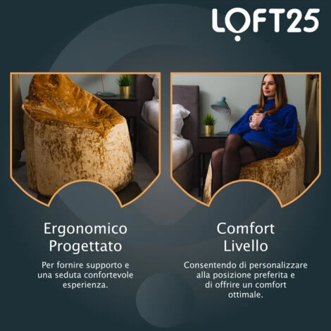 Loft 25 Pouf In Velluto Di Design Per Interni, Sedia Da Gioco Con Schienale Alto, Chartreuse 5 Loft 25 Pouf In Velluto Di Design Per Interni, Sedia Da Gioco Con Schienale Alto, Chartreuse - immagine 5