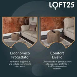 Loft 25 Pouf A Forma Quadrata, Sgabello Poggiapiedi, Pouf Per Soggiorno, Poggiapiedi Ottomano, Moka 9 Loft 25 Pouf A Forma Quadrata, Sgabello Poggiapiedi, Pouf Per Soggiorno, Poggiapiedi Ottomano, Moka -Negozio al dettaglio VIDAXL || HOMCOM || Songmics 60310767 5