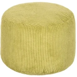 Loft 25 Pouf A Forma Rotonda, Sgabello Poggiapiedi, Pouf Per Soggiorno, Poggiapiedi Ottomano, Lime