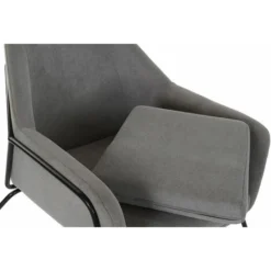 Poltrona DKD Home Decor 75 X 76 X 82 Cm Nero Grigio Metallo -Negozio al dettaglio VIDAXL || HOMCOM || Songmics 61269487 5