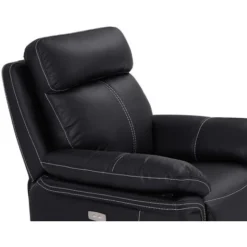 Poltrona Relax Elettrica In Pelle Nero - ISIRIS -Negozio al dettaglio VIDAXL || HOMCOM || Songmics 61501361 4