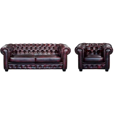 Divano Chesterfield A 2 Posti 100% Cuoio Di Bufalo Verde Imperiale - BRENTON 4 Divano Chesterfield A 2 Posti 100% Cuoio Di Bufalo Verde Imperiale - BRENTON - immagine 4