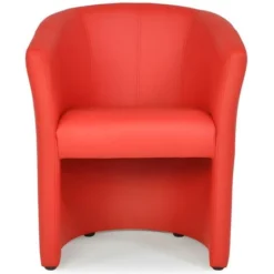 Poltrona Cabriolet In Similpelle Rosso - RANIN -Negozio al dettaglio VIDAXL || HOMCOM || Songmics 61582074 3