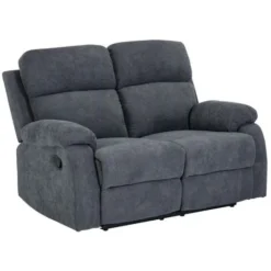 Divano Relax 2 Posti In Tessuto Antracite TOLZANO