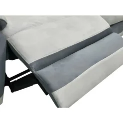 Poltrona Relax In Microfibra Grigio E Antracite - TALCA -Negozio al dettaglio VIDAXL || HOMCOM || Songmics 61597697 5