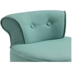 Poltrona Crapaud In Tessuto Verde Acqua - SAVEA -Negozio al dettaglio VIDAXL || HOMCOM || Songmics 62070940 3