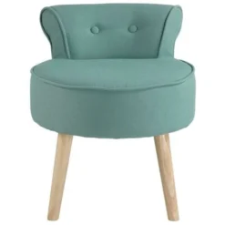 Poltrona Crapaud In Tessuto Verde Acqua - SAVEA -Negozio al dettaglio VIDAXL || HOMCOM || Songmics 62070940 5 1