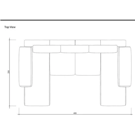 Divano Panoramico 7 Posti In Similpelle Bicolore Bianco E Grigio - SICILE 2 Divano Panoramico 7 Posti In Similpelle Bicolore Bianco E Grigio - SICILE - immagine 2