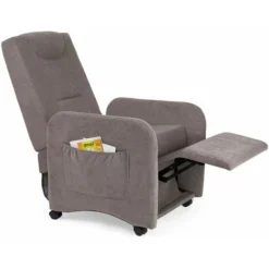 Poltrona Pieghevole Reclinabile Con Ruote