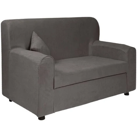 Dmora Divano Moderno In Tessuto A 2 Posti, Made In Italy, Divano Per Piccoli Appartamenti, Con Cuscini, Cm 125x73xh85, Colore Grigio 1 Dmora Divano Moderno In Tessuto A 2 Posti, Made In Italy, Divano Per Piccoli Appartamenti, Con Cuscini, Cm 125x73xh85, Colore Grigio