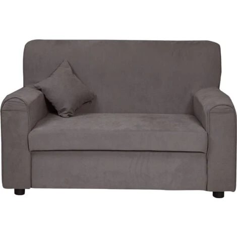 Dmora Divano Moderno In Tessuto A 2 Posti, Made In Italy, Divano Per Piccoli Appartamenti, Con Cuscini, Cm 125x73xh85, Colore Grigio 4 Dmora Divano Moderno In Tessuto A 2 Posti, Made In Italy, Divano Per Piccoli Appartamenti, Con Cuscini, Cm 125x73xh85, Colore Grigio - immagine 4