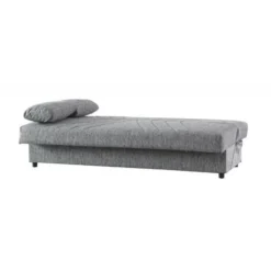 Dmora Divano Letto Ramon, Divano Letto Contenitore A 3 Posti Con 2 Cuscini Inclusi, Sofà Da Soggiorno In Tessuto Imbottito Con Apertura Click-clack, Cm 181x81h88, Grigio -Negozio al dettaglio VIDAXL || HOMCOM || Songmics 63755239 5