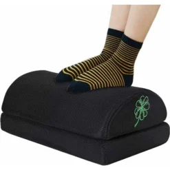 Poggiapiedi Da Ufficio, Con 2 Poggiapiedi Antiscivolo A Doppio Strato Regolabili Opzionali, Per Ufficio, Soggiorno Di Casa, Sgabelli Da Ufficio, Migliorare La Postura, Gambe E Ginocchia, Nero