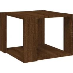 Tavolino Salotto Rovere Marrone 40x40x30cm Legno Ingegnerizzato VidaXL