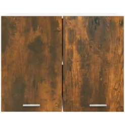 Mobile Pensile Rovere Fumo 80x31x60 Cm In Legno Multistrato VidaXL -Negozio al dettaglio VIDAXL || HOMCOM || Songmics 64882981 5