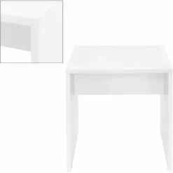 Sgabello Bianco Sedia Per Trucco Sediolino In Legno 40 X 36 X 41 Cm -Negozio al dettaglio VIDAXL || HOMCOM || Songmics 65600923 3