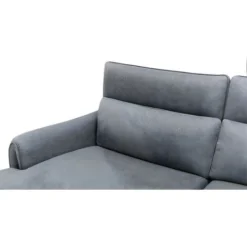 Divano Panoramico Angolare Relax Elettrico Modulare In Tessuto Grigio - Angolo A Sinistra - CAMBODIA -Negozio al dettaglio VIDAXL || HOMCOM || Songmics 65607991 5