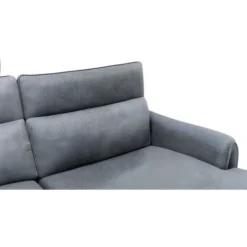 Divano Panoramico Angolare Relax Elettrico Modulare In Tessuto Grigio - Angolo A Destra - CAMBODIA -Negozio al dettaglio VIDAXL || HOMCOM || Songmics 65608004 5