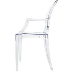 Poltrona In Policarbonato Trasparente Per Interno Camera Cameretta Salotto Ingresso Cucina -Negozio al dettaglio VIDAXL || HOMCOM || Songmics 6782741 3