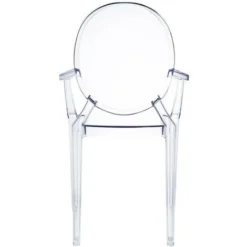 Poltrona In Policarbonato Trasparente Per Interno Camera Cameretta Salotto Ingresso Cucina -Negozio al dettaglio VIDAXL || HOMCOM || Songmics 6782741 4