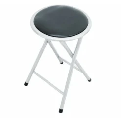 Sgabello Slim Nero Per Interno Sala Da Pranzo Salotto Cucina Ufficio