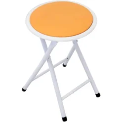 Sgabello Slim Arancione Per Interno Sala Da Pranzo Salotto Cucina Ufficio 7 Sgabello Slim Arancione Per Interno Sala Da Pranzo Salotto Cucina Ufficio -Negozio al dettaglio VIDAXL || HOMCOM || Songmics 6782790 3