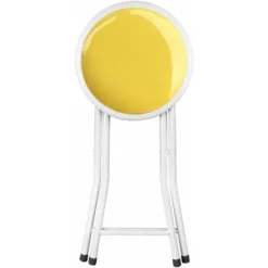 Sgabello Slim Giallo Per Interno Sala Da Pranzo Salotto Cucina Ufficio -Negozio al dettaglio VIDAXL || HOMCOM || Songmics 6782791 3